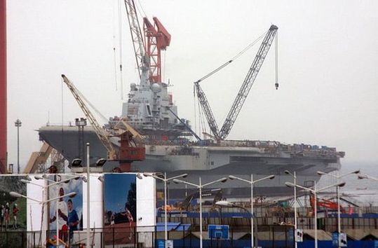 中國(guó)購(gòu)自烏克蘭的瓦良格號(hào)航母整修已接近尾聲。