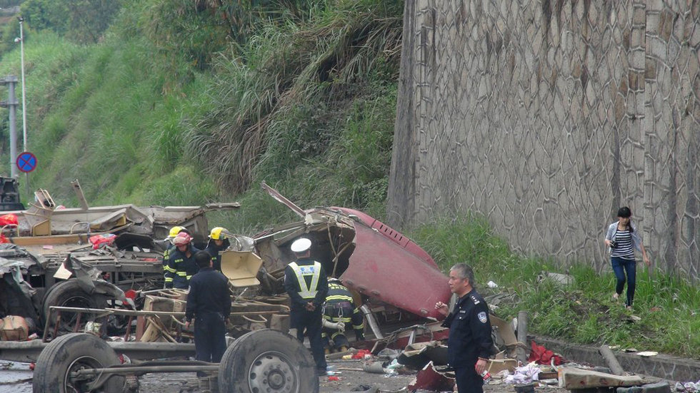 事故現(xiàn)場。 
