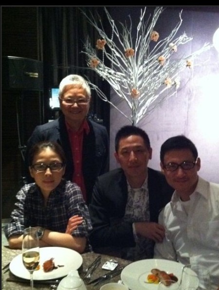 張國榮和唐唐舊照。