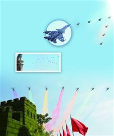 殲15艦載機(jī)首秀出動(dòng)70架直升機(jī)受閱